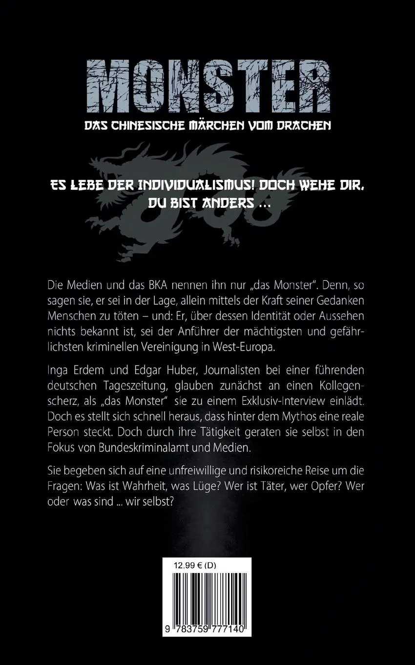 Rückseite: 9783759777140 | Monster | Das chinesische Märchen vom Drachen | Ulrich Seibert | Buch