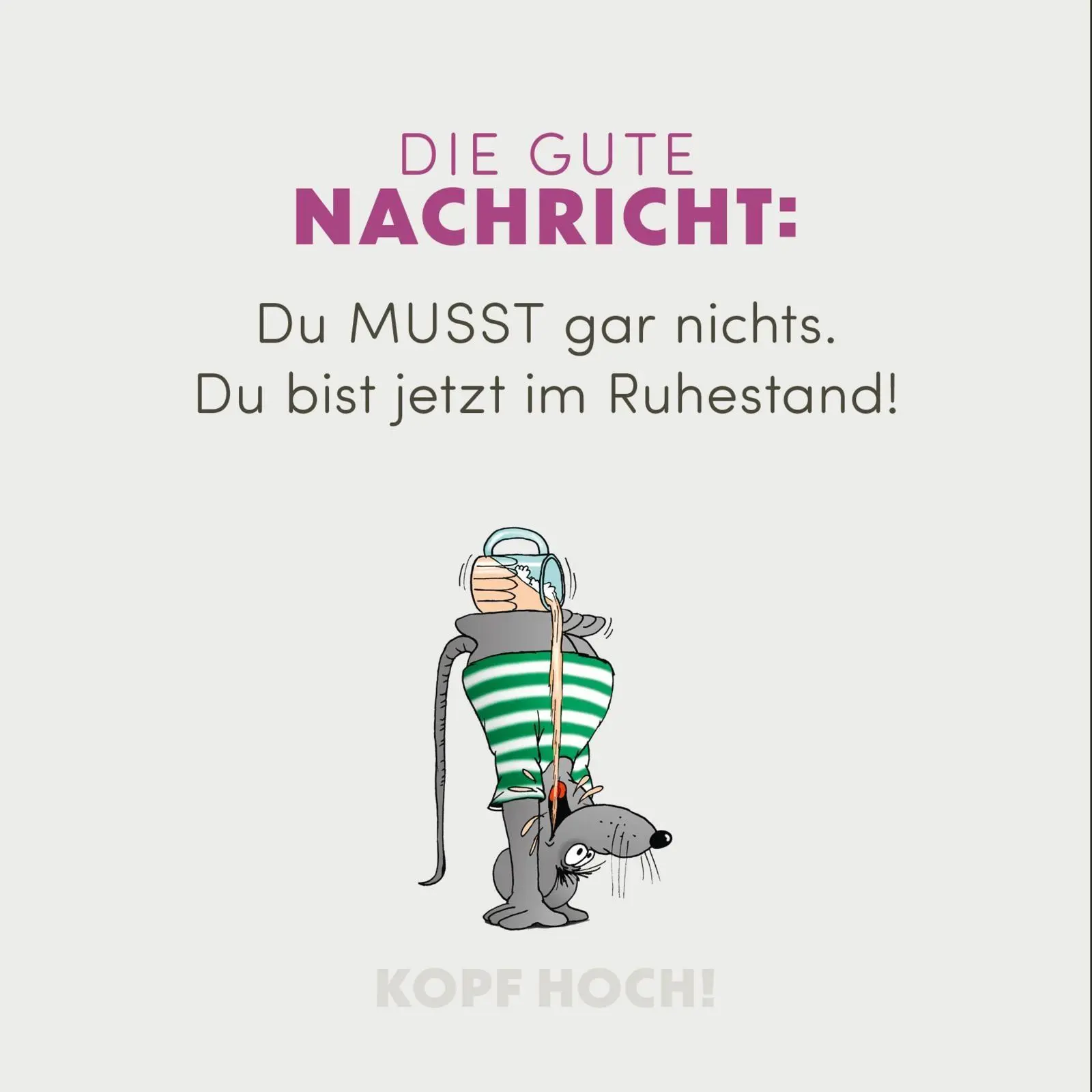 Bild: 9783830337140 | Kopf hoch! Schwarzer Humor für den Ruhestand | Uli Stein | Buch | 2025