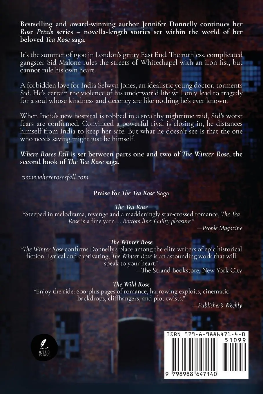 Rückseite: 9798988647140 | Where Roses Fall (A Winter Rose Story) | Jennifer Donnelly | Buch