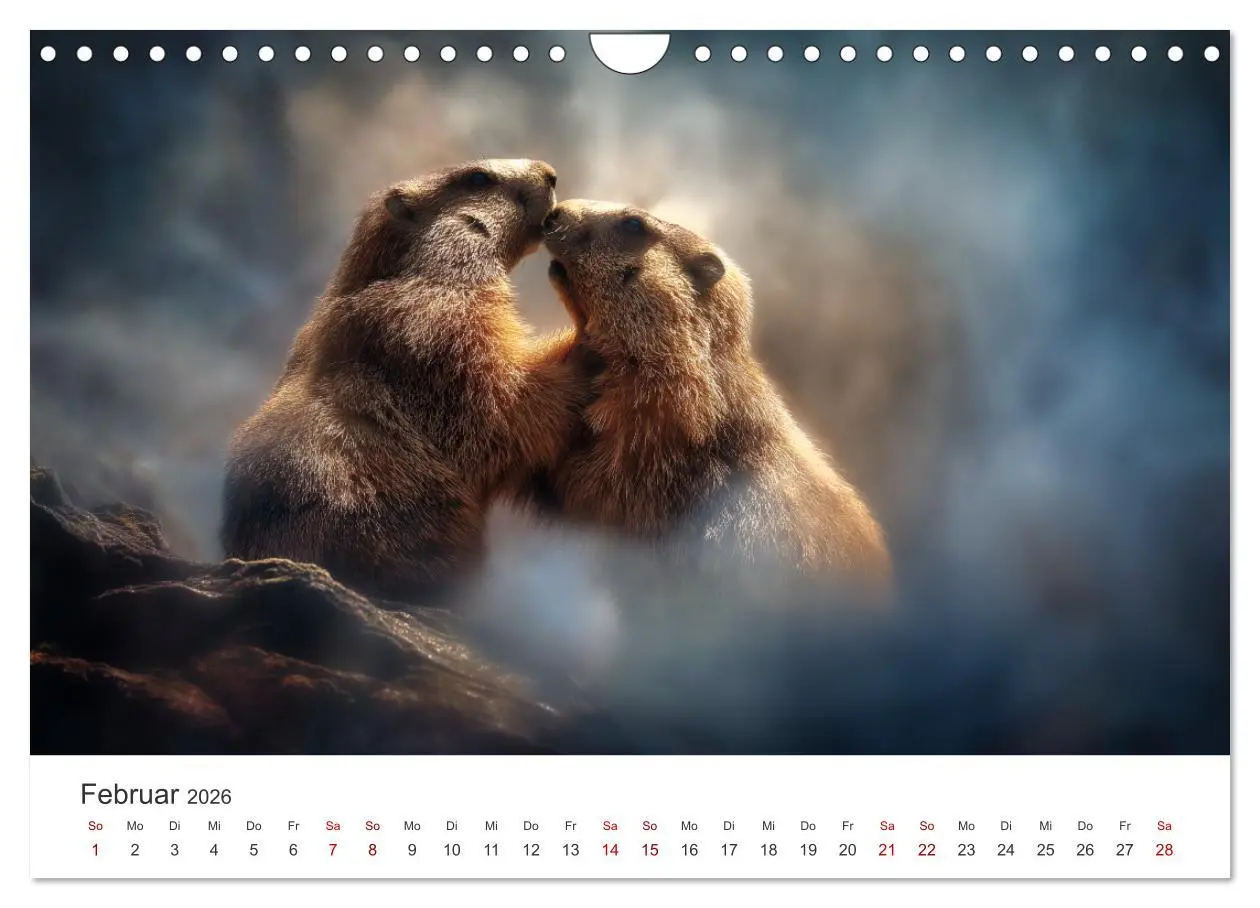 Bild: 9783516597240 | Alpenplüsch - Mit Murmeltieren durchs Jahr (Wandkalender 2026 DIN...
