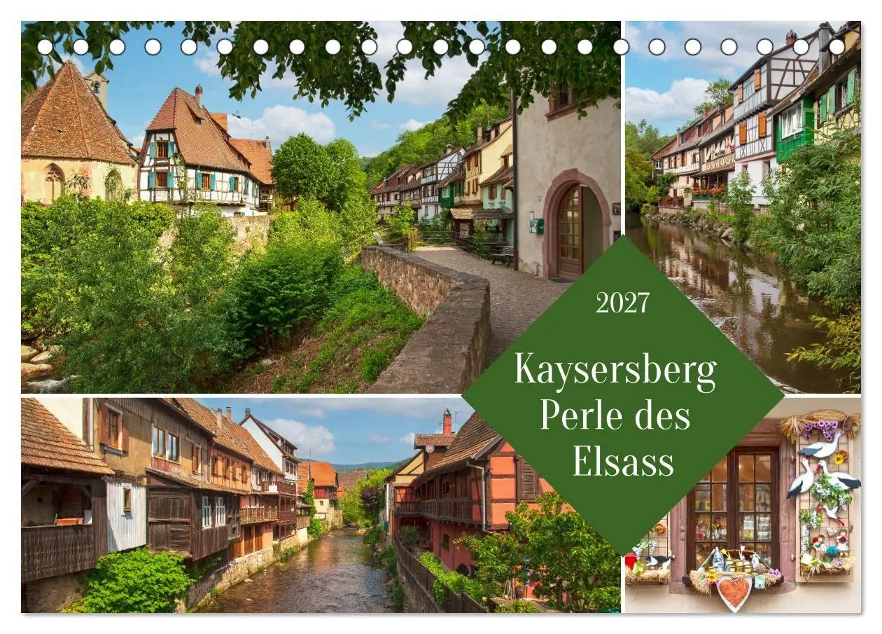 Kaisersberg Perle des Elsass (Tischkalender 2027 DIN A5 quer), CALVENDO Monatskalender