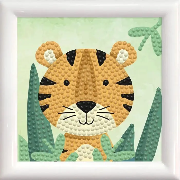 Cover: 4895225927340 | DIAMOND DOTZ - Diamond Painting Mini Wald Tiger | Kit (Bastelset)