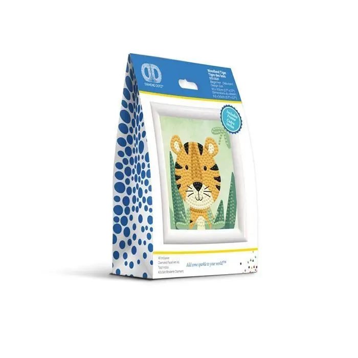 Bild: 4895225927340 | DIAMOND DOTZ - Diamond Painting Mini Wald Tiger | Kit (Bastelset)