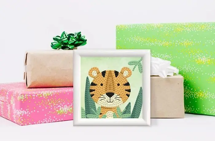 Bild: 4895225927340 | DIAMOND DOTZ - Diamond Painting Mini Wald Tiger | Kit (Bastelset)