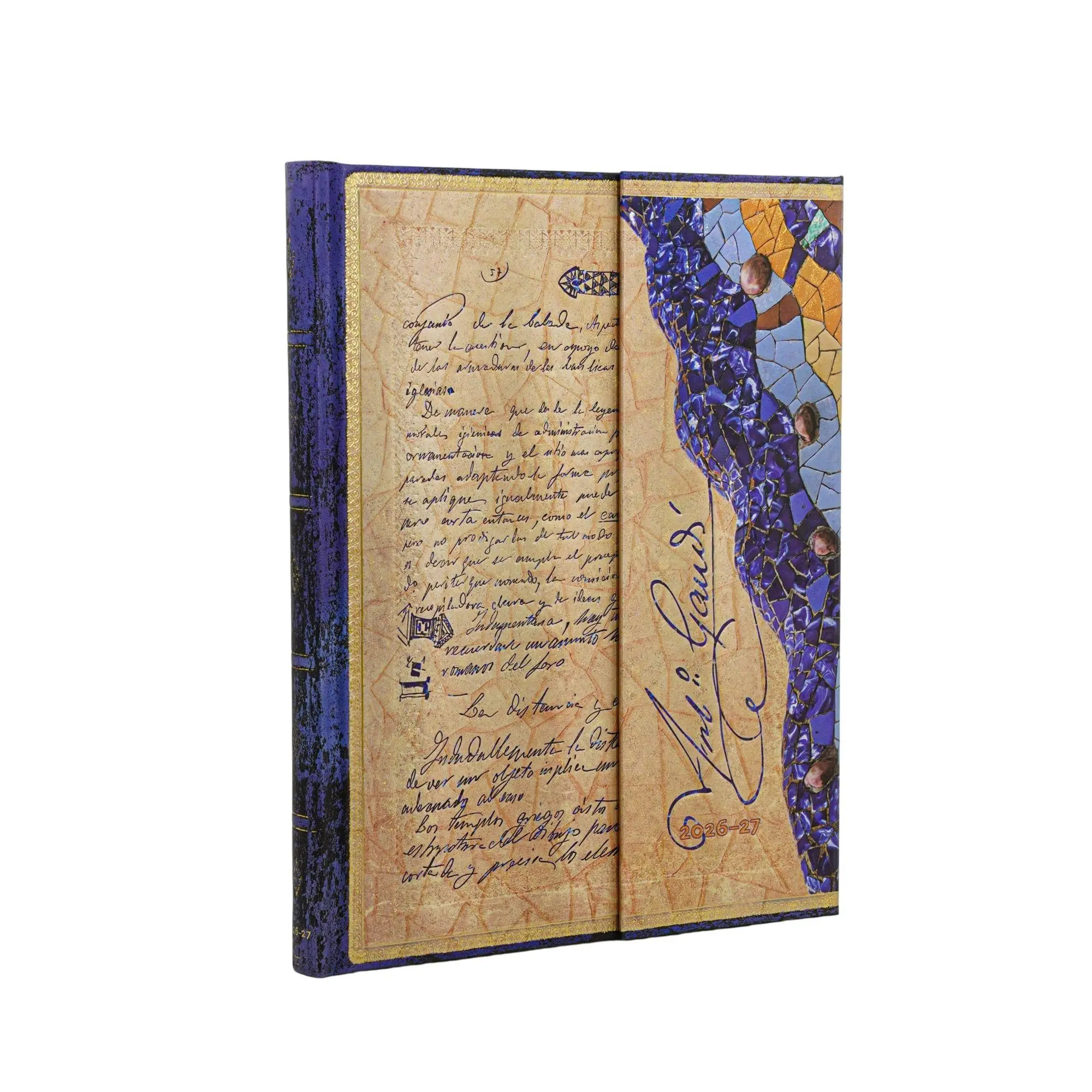 Cover: 9780349717340 | 18-Monatskalender 2026-2027 Gaudi, Manuskript von Reus Ultra Vertikal