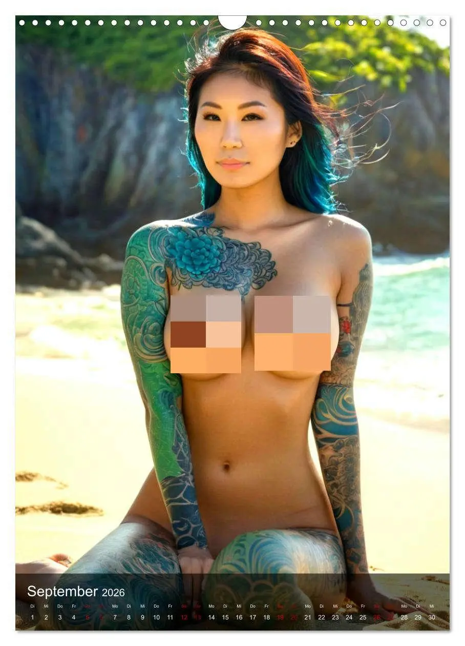 Bild: 9783457257340 | Tattoo Queens Asien (Wandkalender 2026 DIN A3 hoch), CALVENDO...