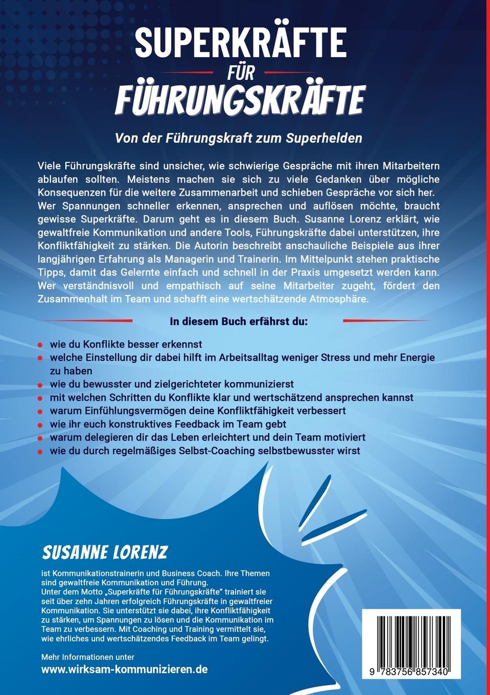 Rückseite: 9783756857340 | Superkräfte für Führungskräfte | Gewaltfreie Kommunikation im Beruf