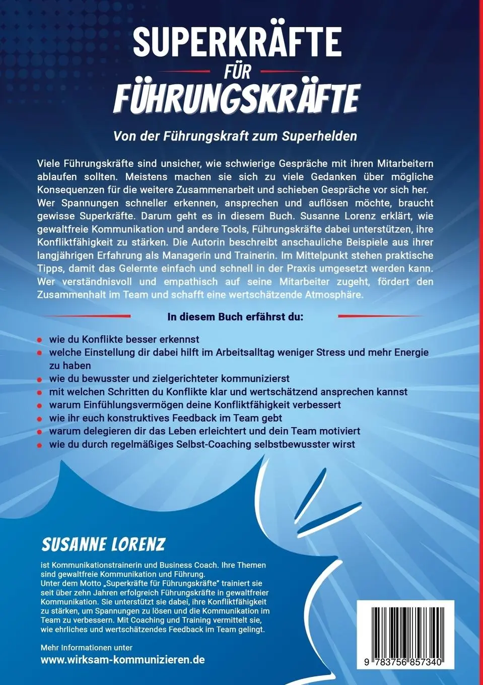 Rückseite: 9783756857340 | Superkräfte für Führungskräfte | Gewaltfreie Kommunikation im Beruf