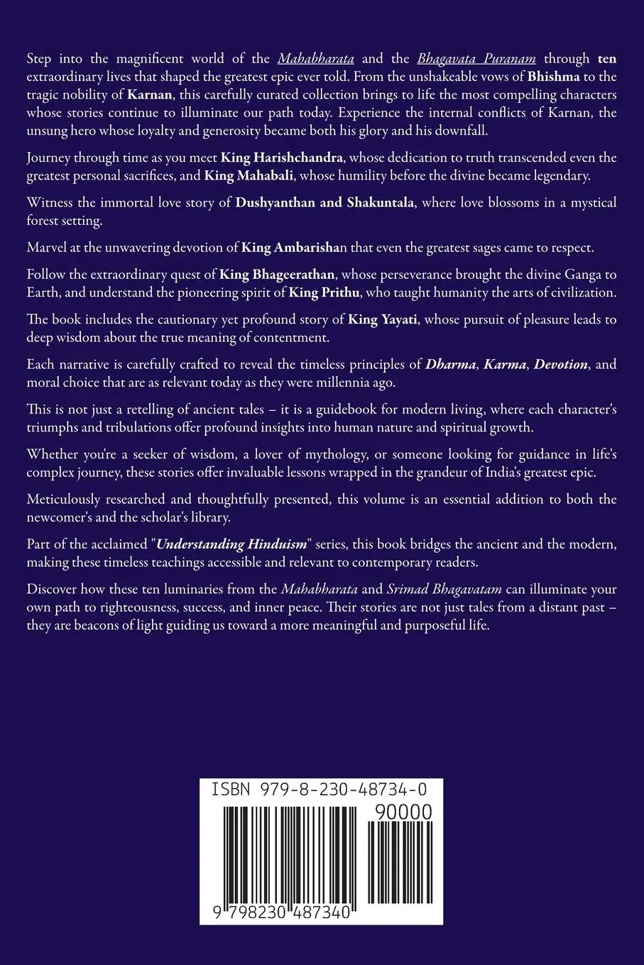 Rückseite: 9798230487340 | Legends From Hindu Mythology | Sahasranam Kalpathy | Taschenbuch