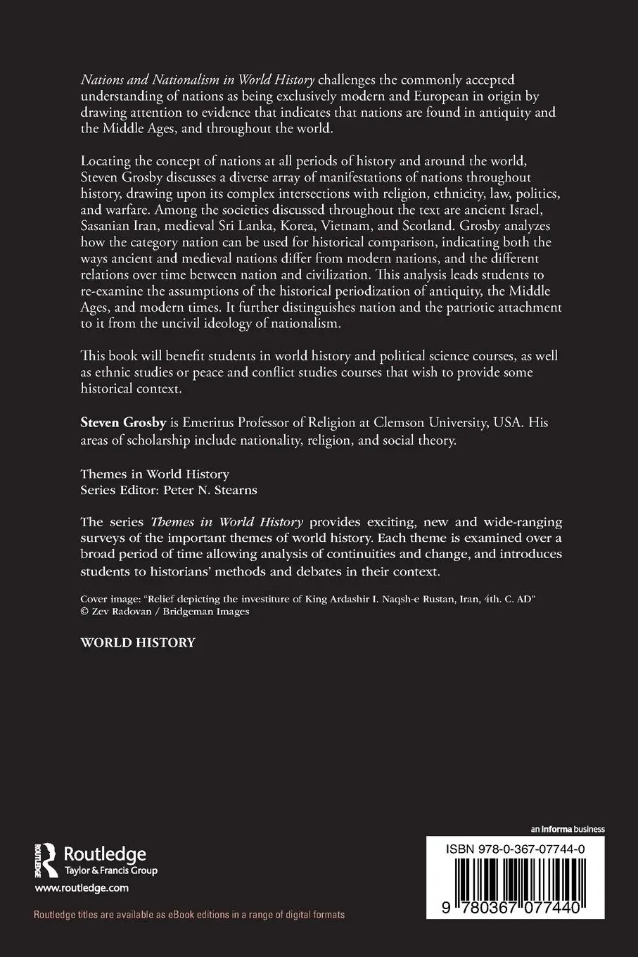 Rückseite: 9780367077440 | Nations and Nationalism in World History | Steven Grosby | Taschenbuch