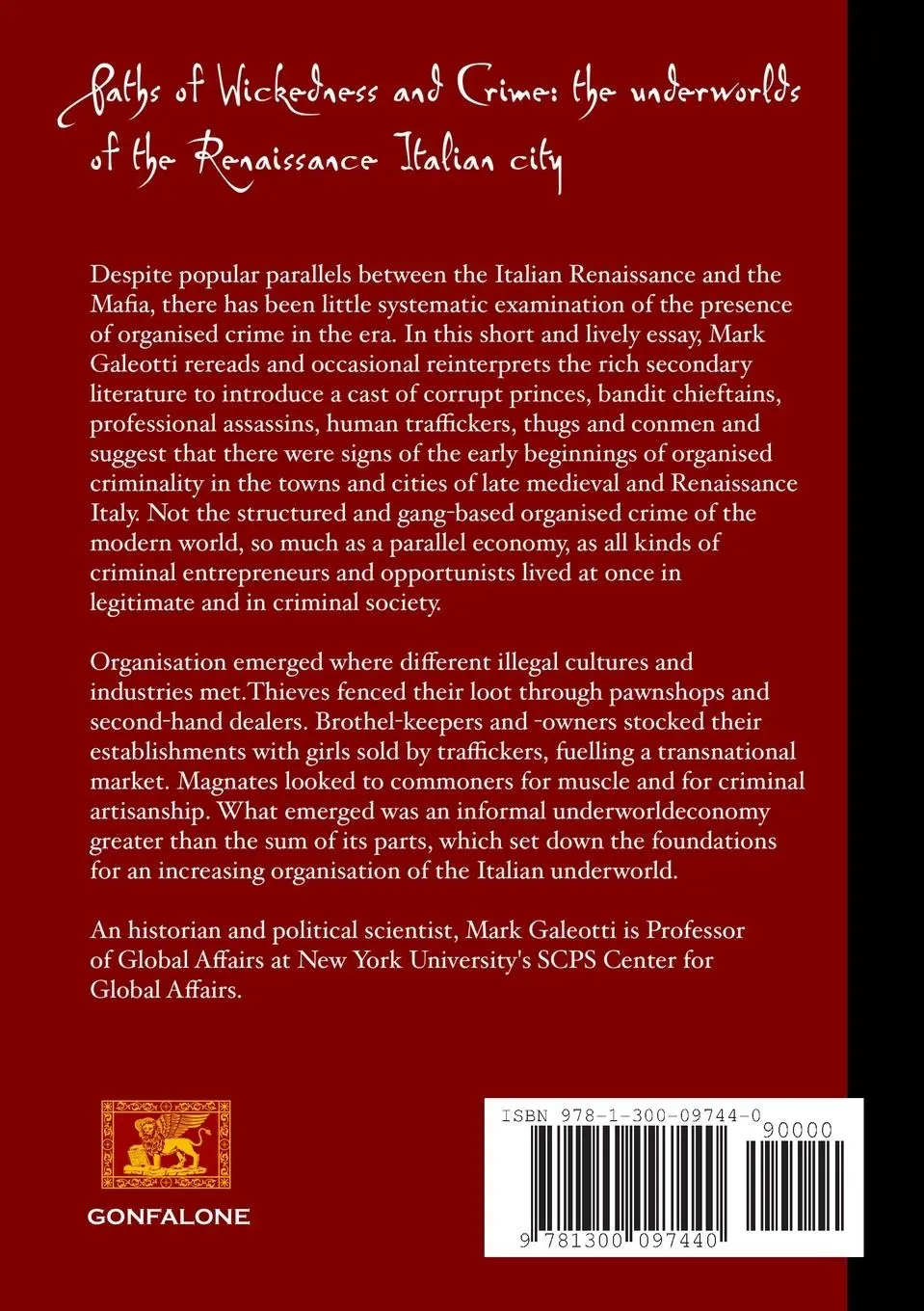 Rückseite: 9781300097440 | Paths of Wickedness and Crime | Mark Galeotti | Taschenbuch | Englisch