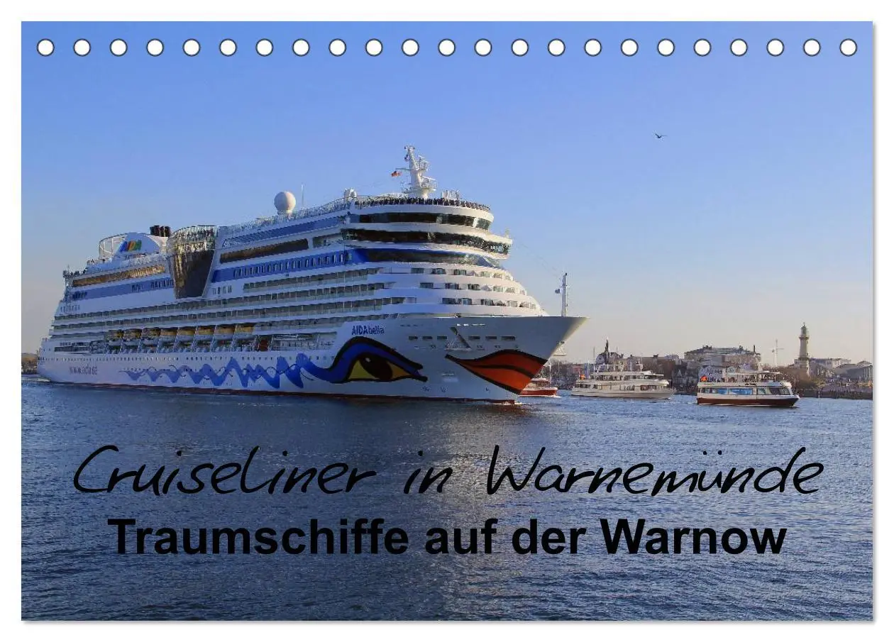 Cover: 9783516197440 | Cruiseliner in Warnemünde (Tischkalender 2026 DIN A5 quer),...