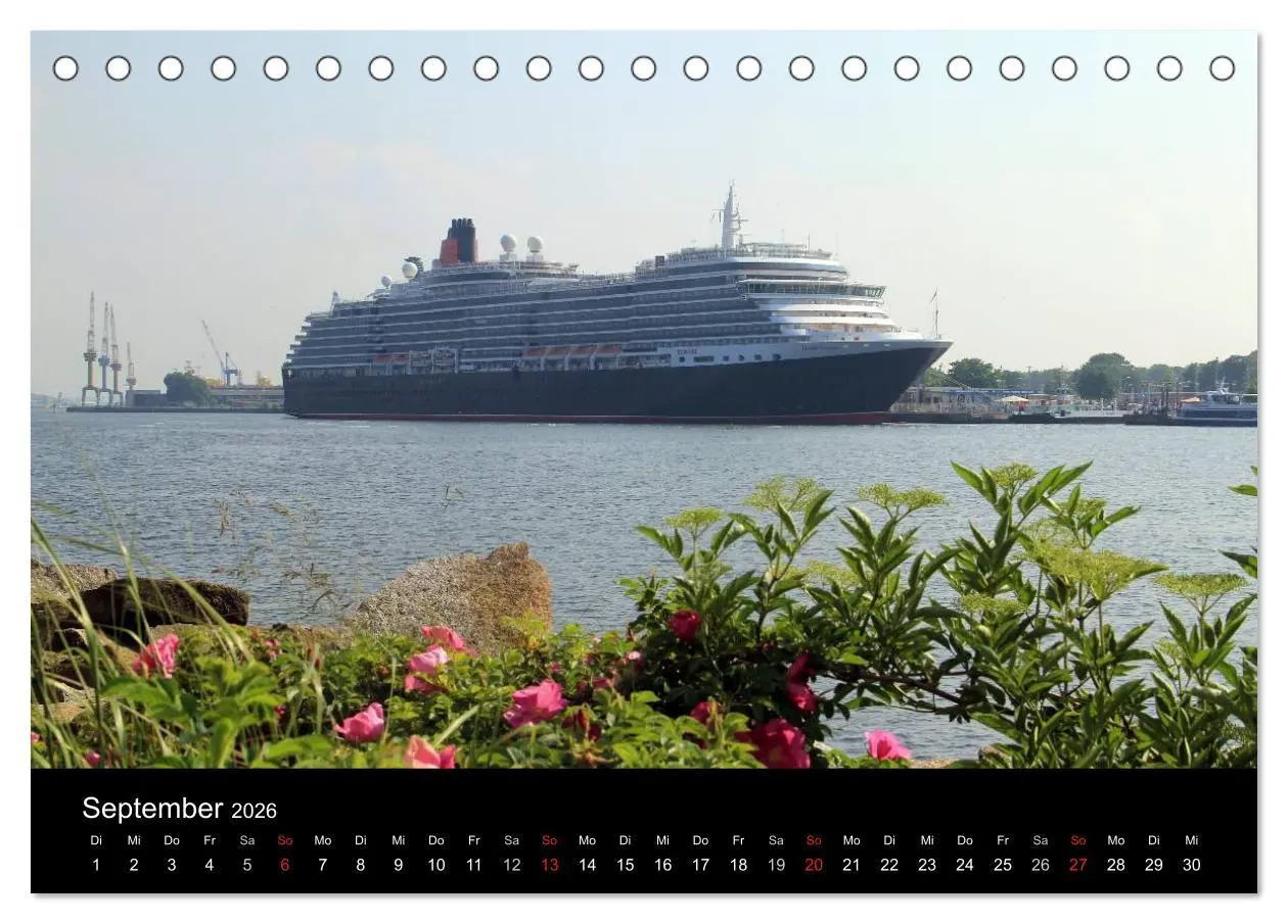 Bild: 9783516197440 | Cruiseliner in Warnemünde (Tischkalender 2026 DIN A5 quer),...