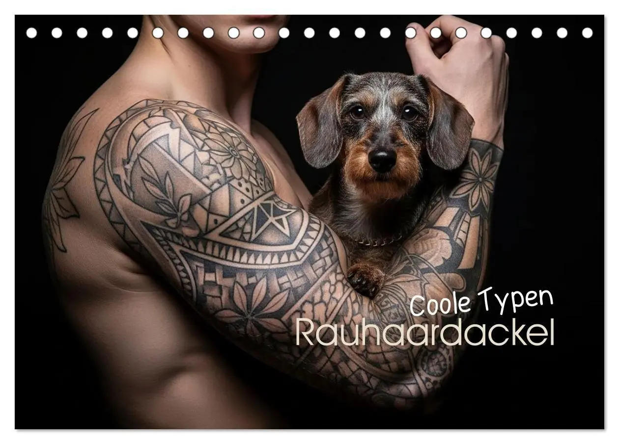 Cover: 9783516717440 | Coole Typen - Rauhaardackel (Tischkalender 2026 DIN A5 quer),...
