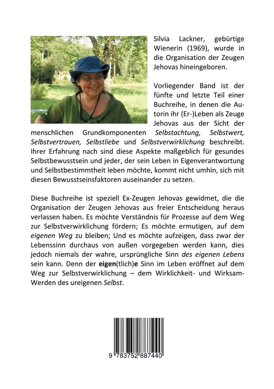 Rückseite: 9783752887440 | Zeugen Jehovas und Selbstverwirklichung | Silvia Lackner | Taschenbuch