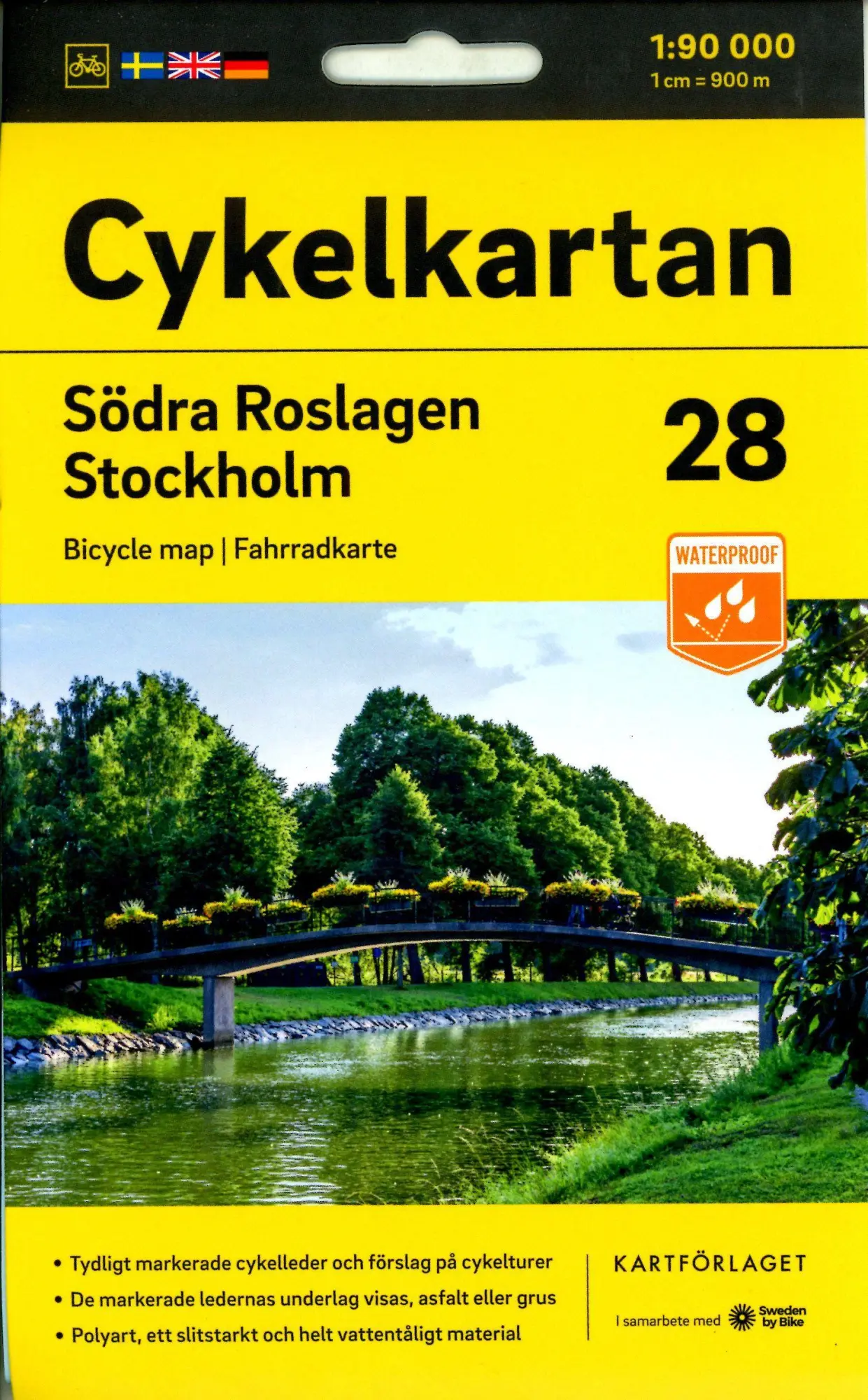 Cover: 9789189427440 | Cykelkartan Blad 28 S:a Roslagen/Stockholm | (Land-)Karte | Deutsch