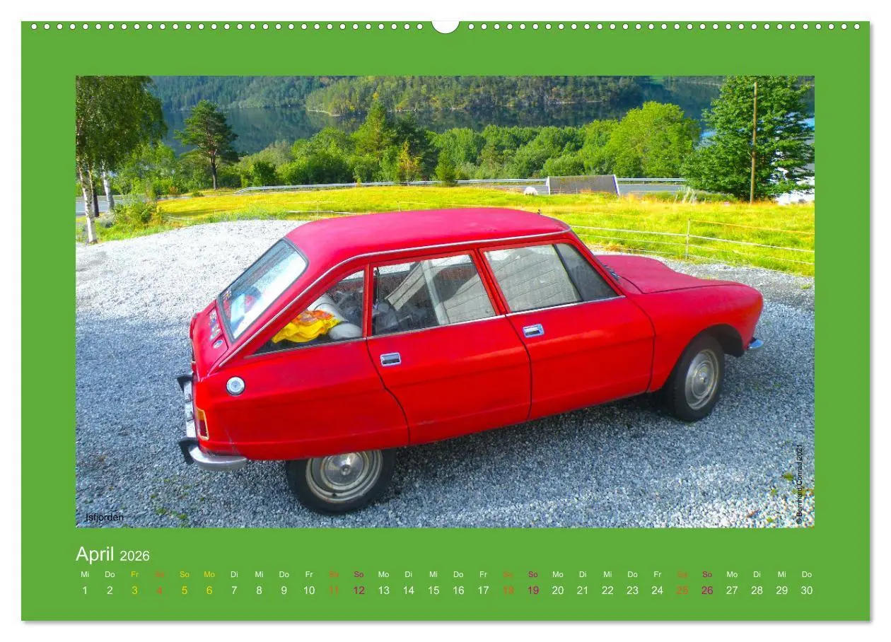 Bild: 9783457547540 | Abenteuer Citroen Ami 8 (Wandkalender 2026 DIN A2 quer), CALVENDO...