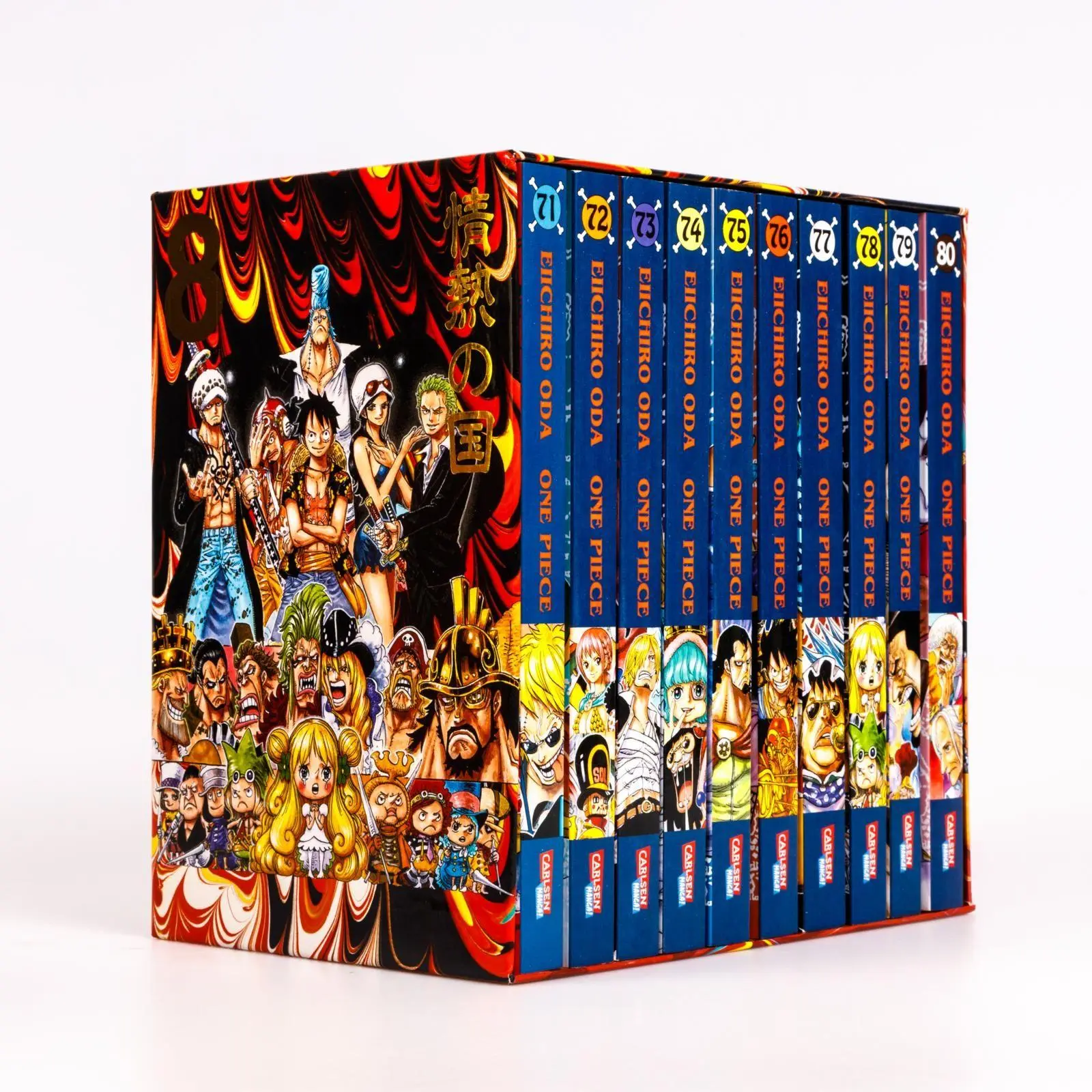 Bild: 9783551807540 | One Piece Sammelschuber 8: Dressrosa (inklusive Band 71-80) | Oda