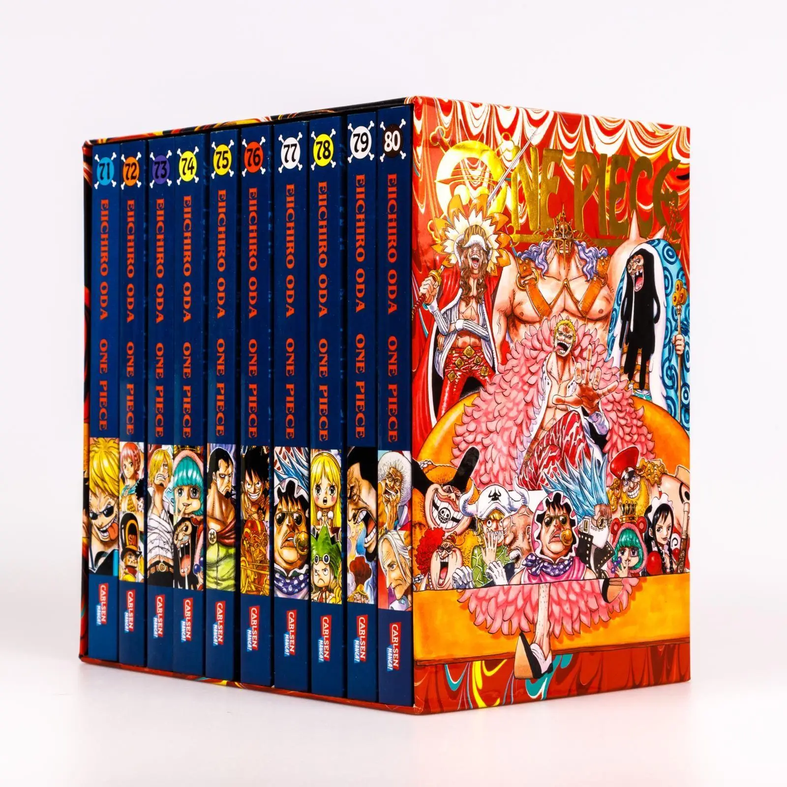 Bild: 9783551807540 | One Piece Sammelschuber 8: Dressrosa (inklusive Band 71-80) | Oda