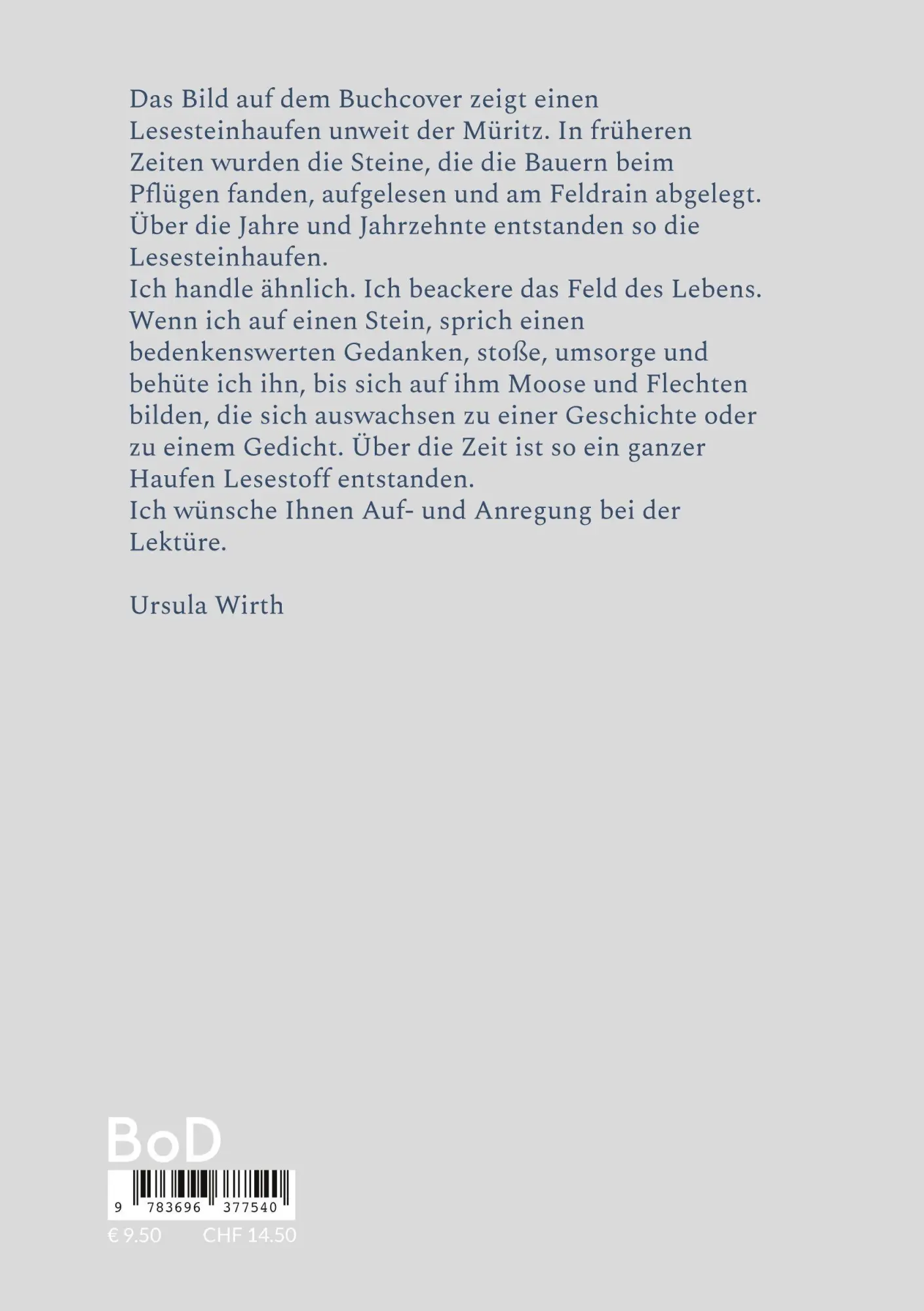 Rückseite: 9783696377540 | Die einfachen Dinge | Geschichten, Miniaturen, Gedichte | Ursula Wirth
