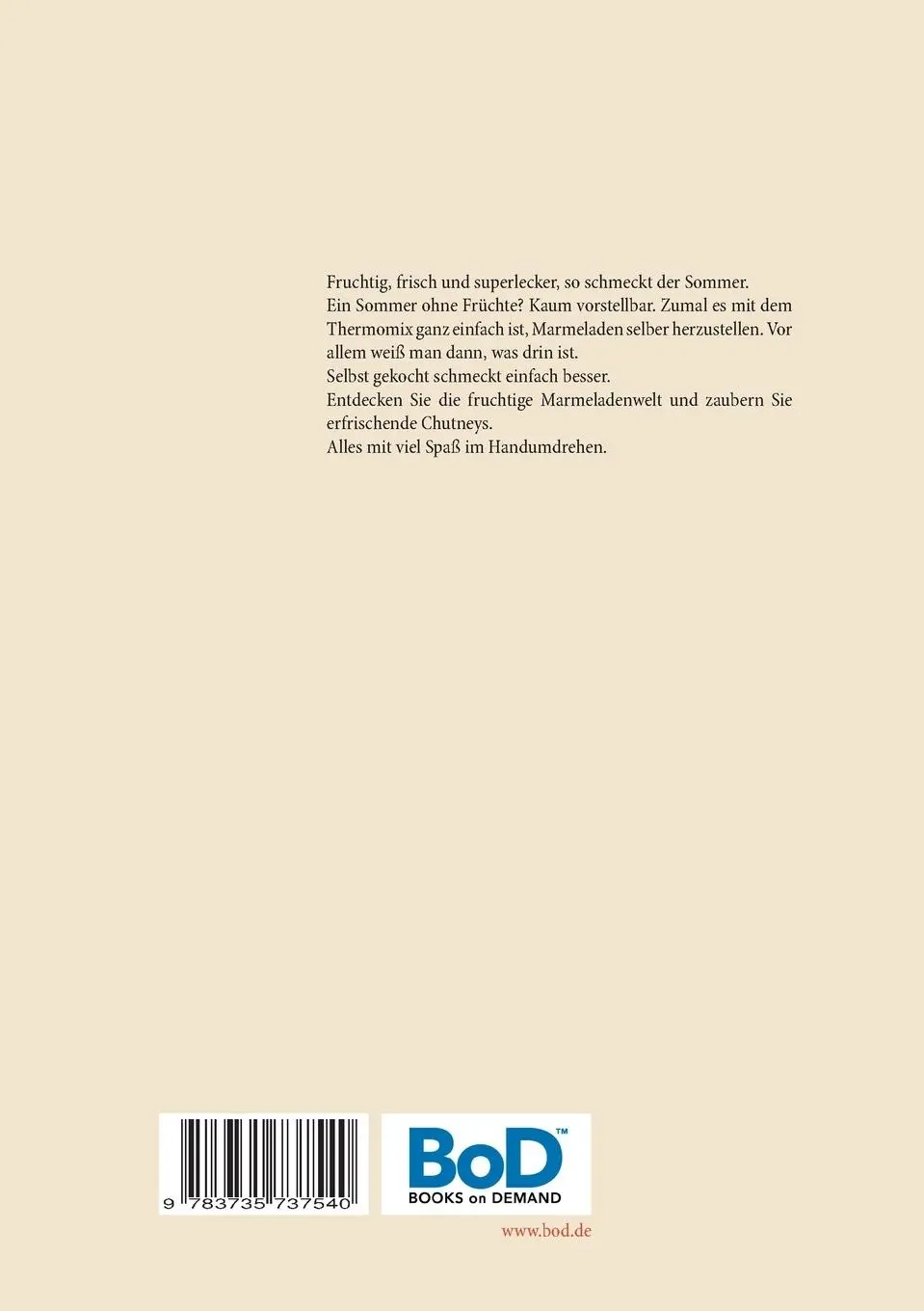 Rückseite: 9783735737540 | So schmeckt mir der Sommer | Vanessa Schmidt | Taschenbuch | 40 S.