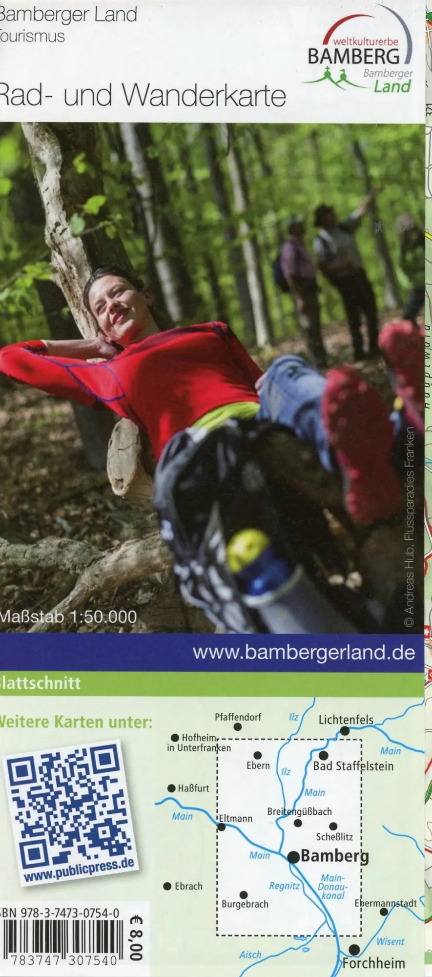 Bild: 9783747307540 | Bamberger Land, Bamberg - Hallstadtt - Bad Staffelstein 1:50 000