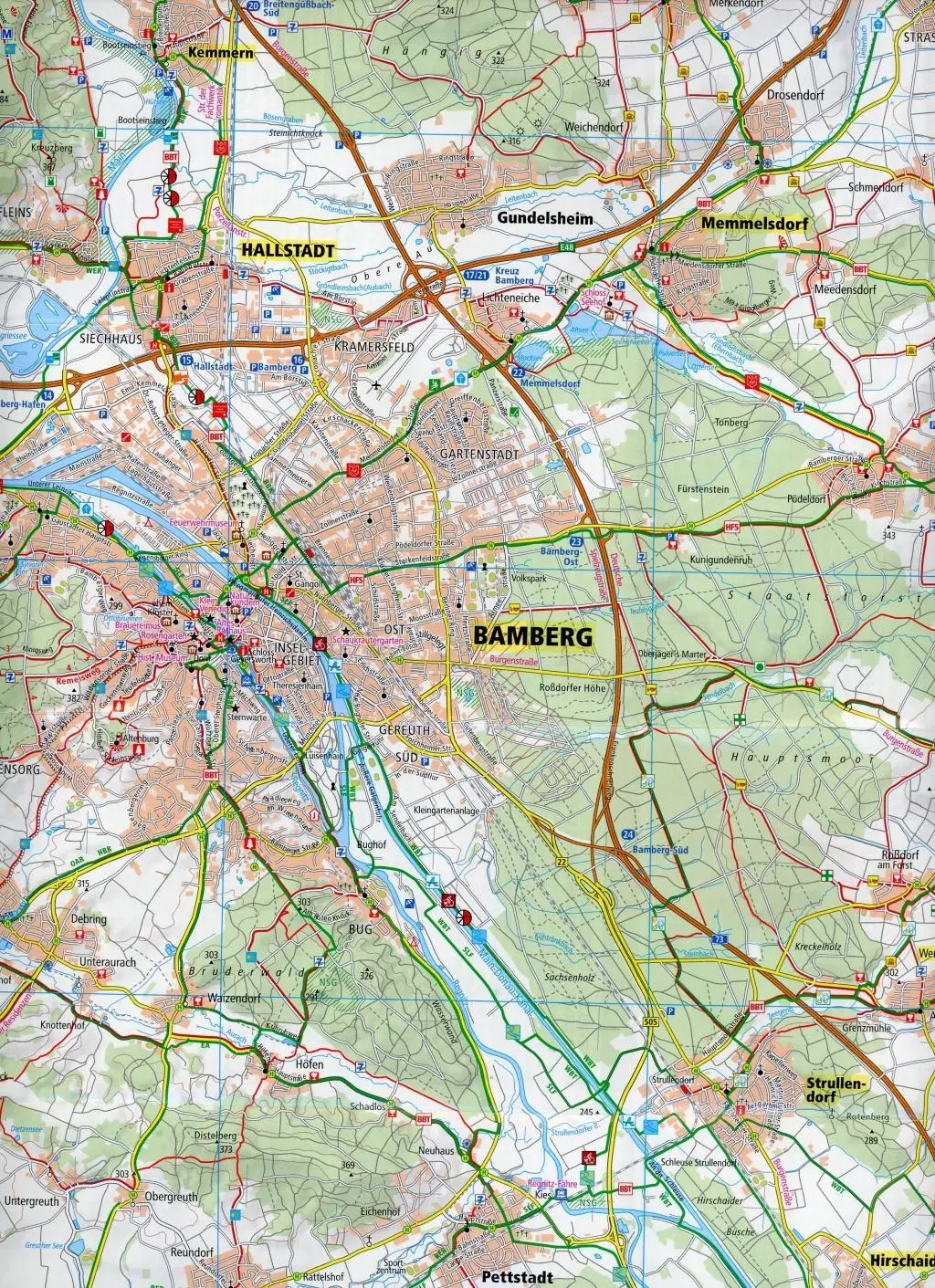 Bild: 9783747307540 | Bamberger Land, Bamberg - Hallstadtt - Bad Staffelstein 1:50 000