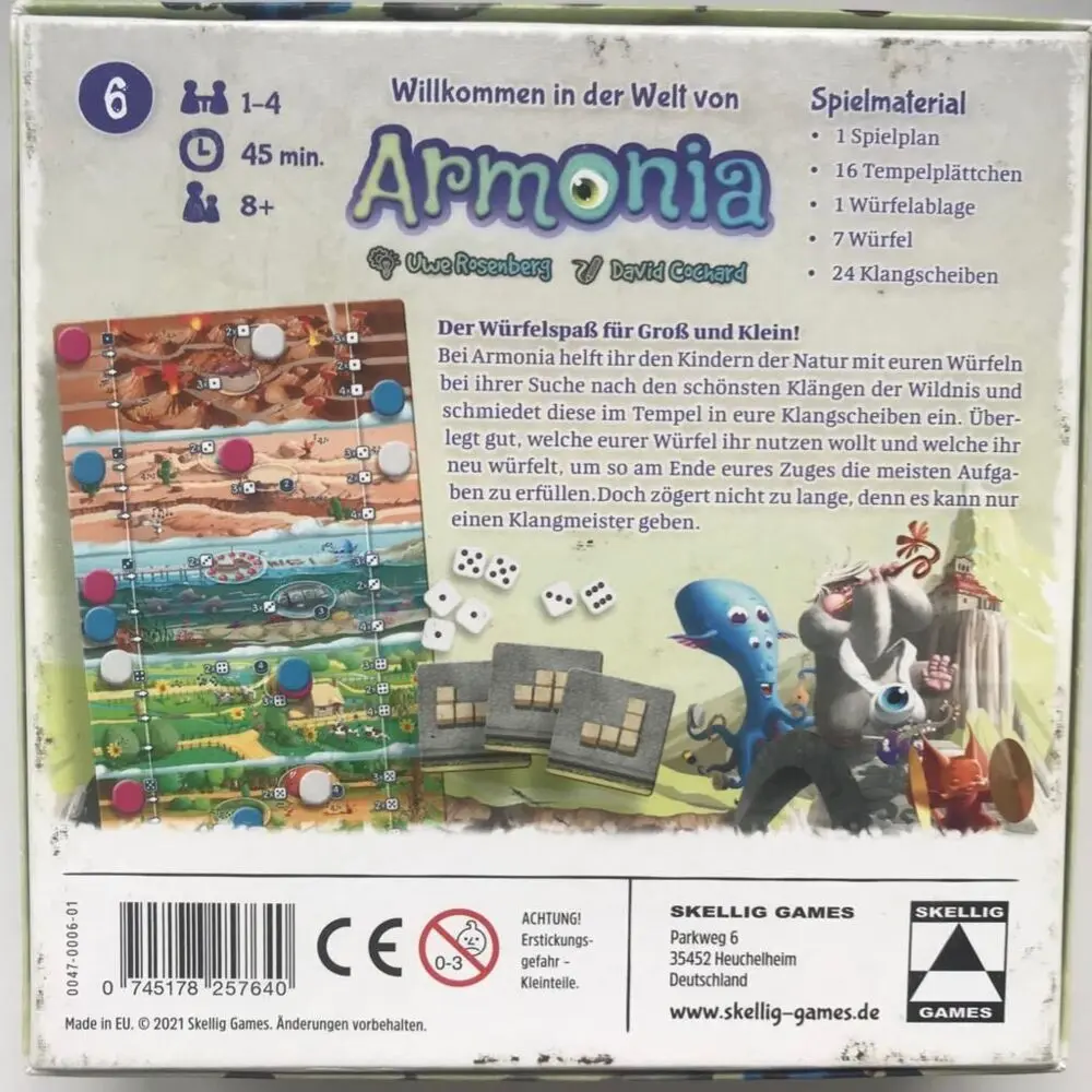 Bild: 745178257640 | Armonia | Uwe Rosenberg | Spiel | 0047-0006-01 | Deutsch | 2024