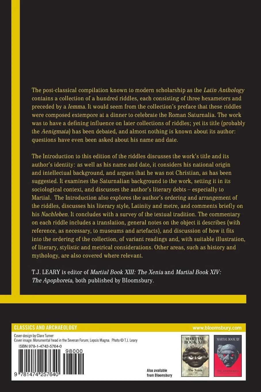 Rückseite: 9781474257640 | Symphosius The Aenigmata | T. J. Leary | Taschenbuch | Englisch | 2015