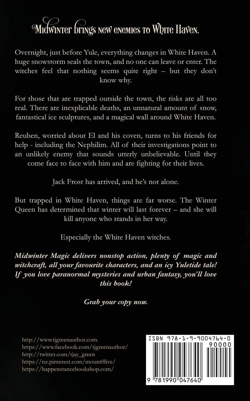 Rückseite: 9781990047640 | Midwinter Magic | Paranormal Witch Mystery | Tj Green | Taschenbuch