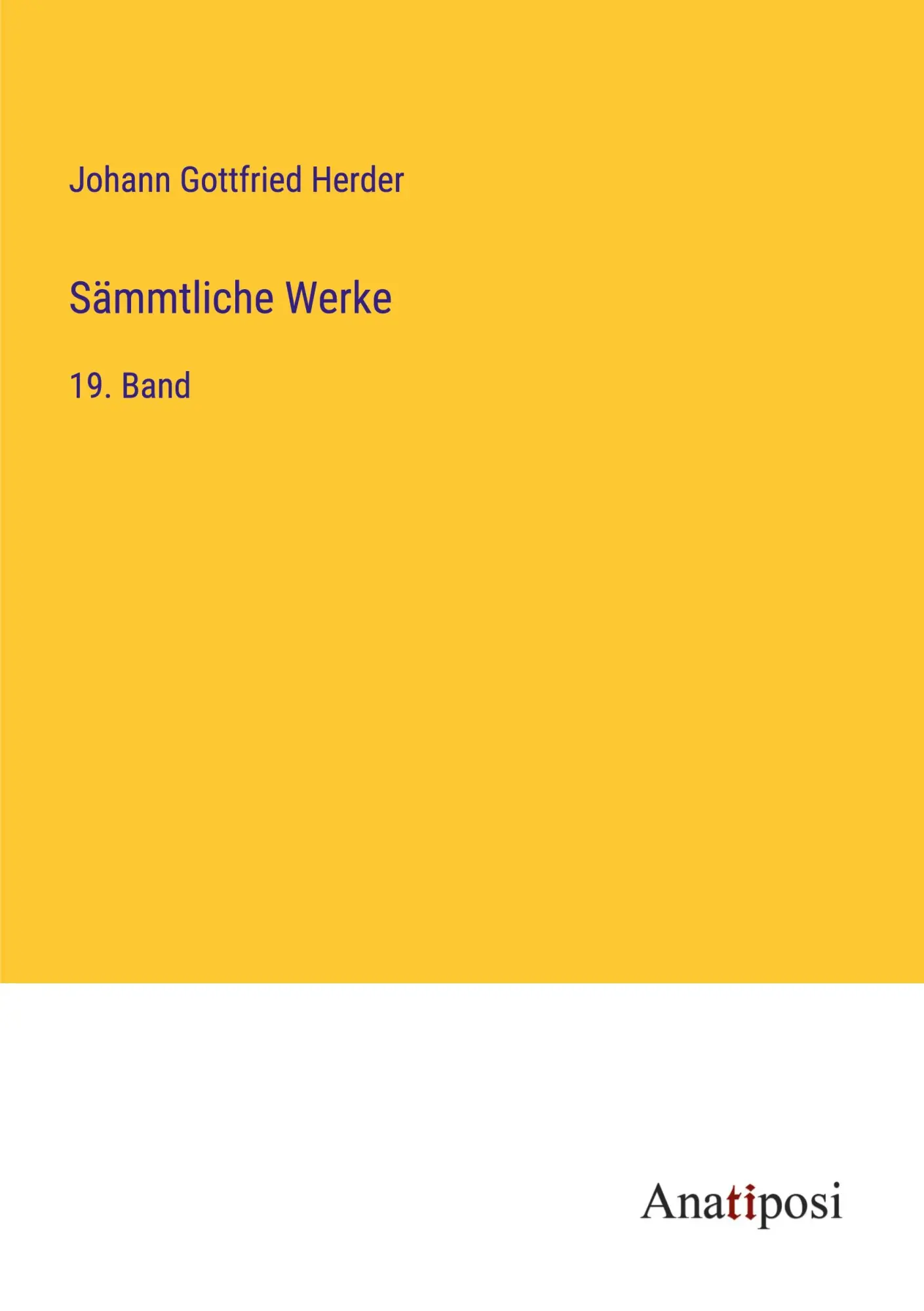 Sämmtliche Werke: 19. Band