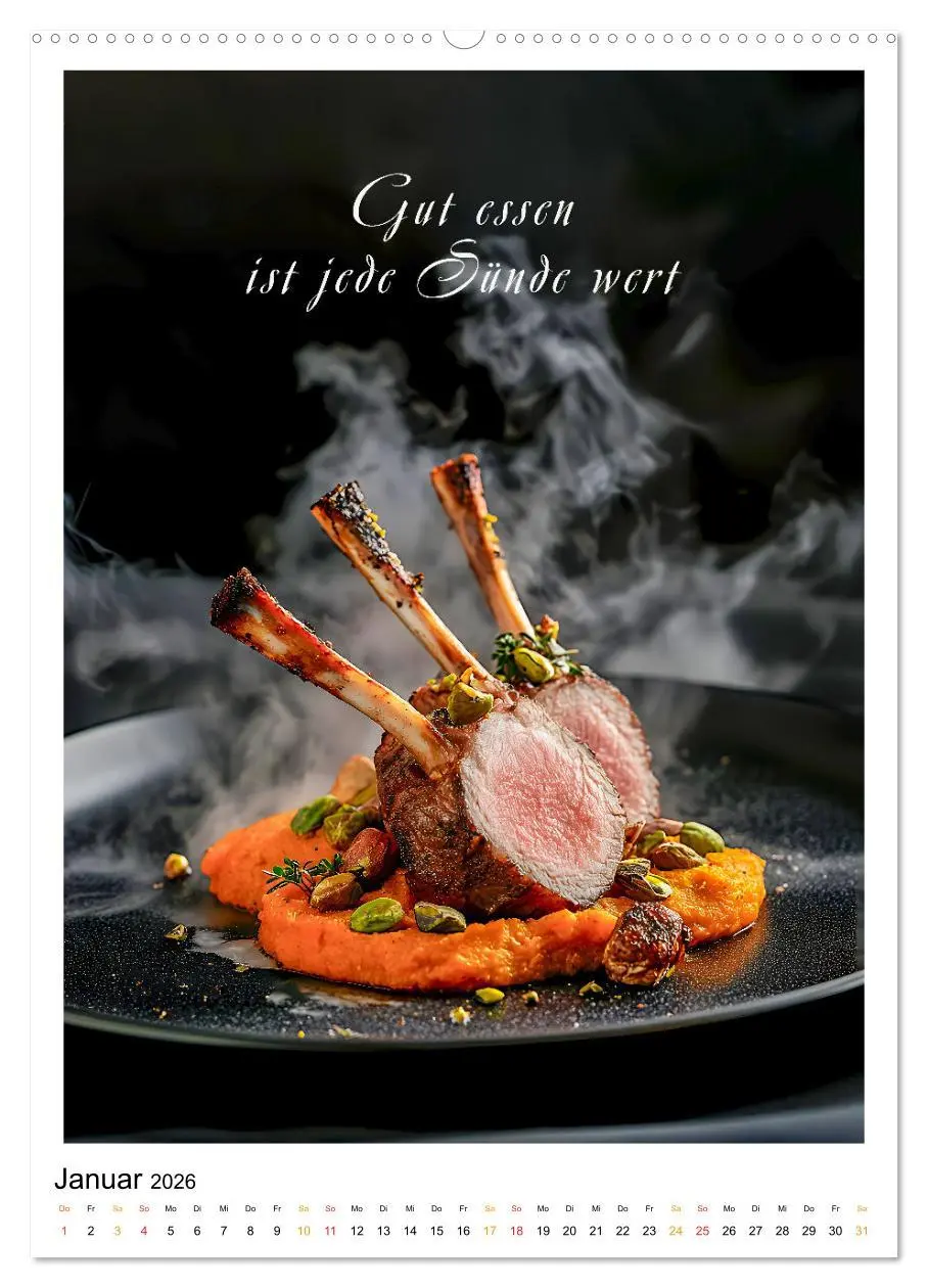 Bild: 9783516247640 | Coole Sprüche für Gourmets (Wandkalender 2026 DIN A2 hoch),...