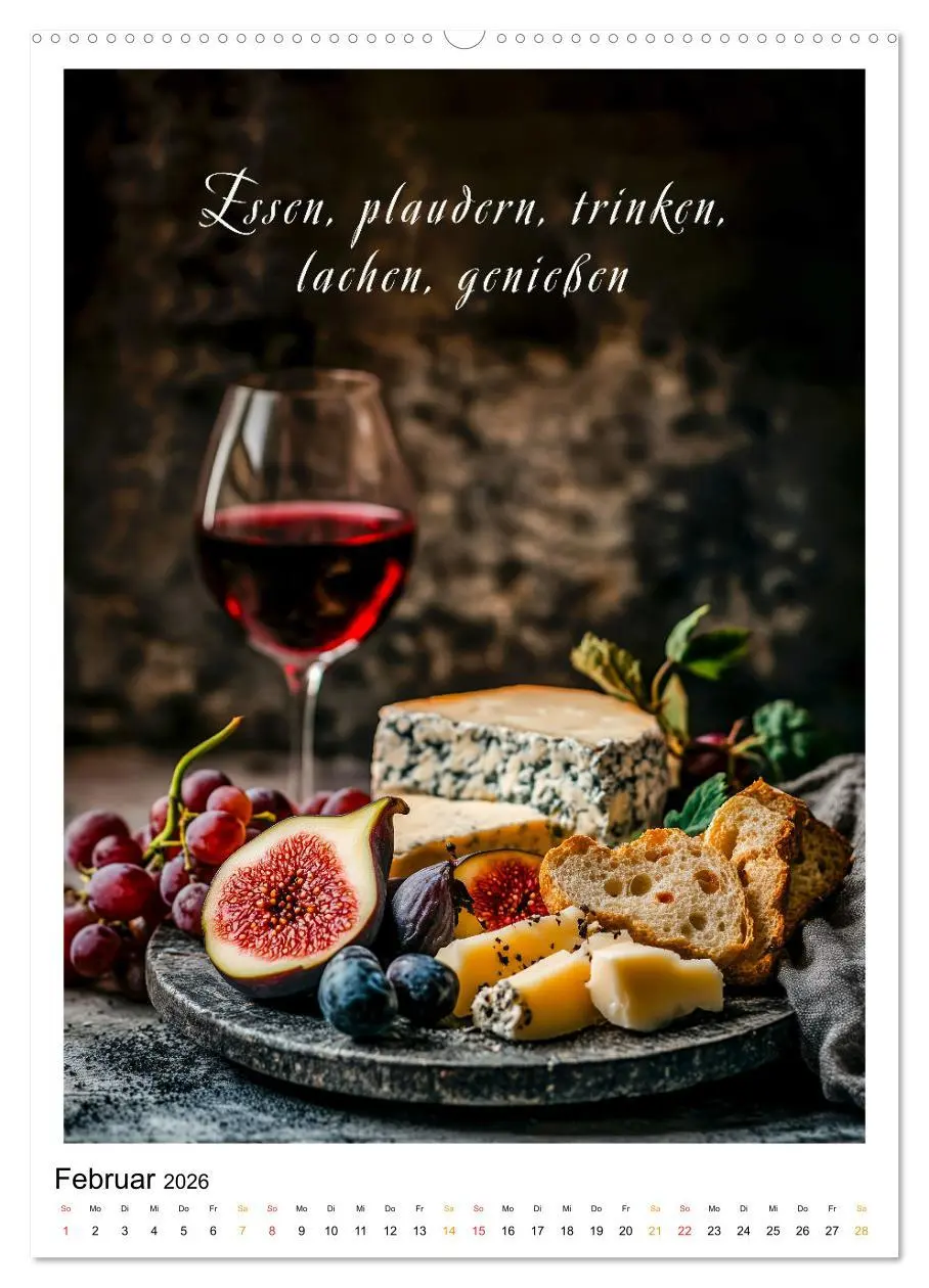 Bild: 9783516247640 | Coole Sprüche für Gourmets (Wandkalender 2026 DIN A2 hoch),...