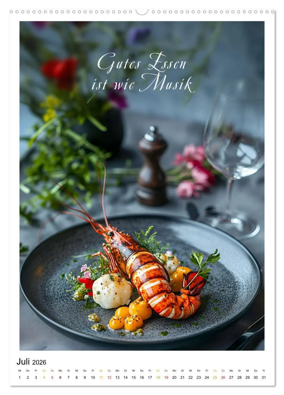 Bild: 9783516247640 | Coole Sprüche für Gourmets (Wandkalender 2026 DIN A2 hoch),...