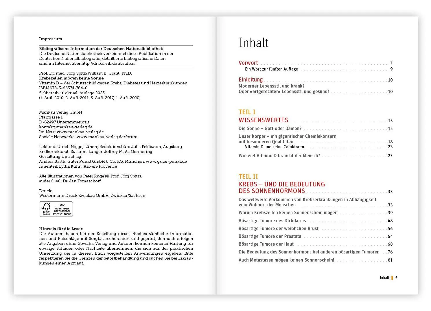 Bild: 9783863747640 | Krebszellen mögen keine Sonne | Jörg Spitz (u. a.) | Taschenbuch
