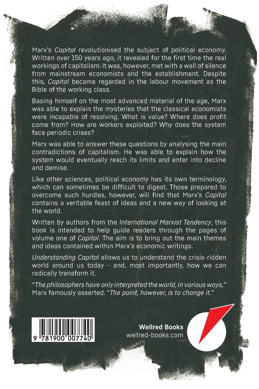 Rückseite: 9781900007740 | Understanding Marx's Capital | A Reader's Guide | Adam Booth (u. a.)