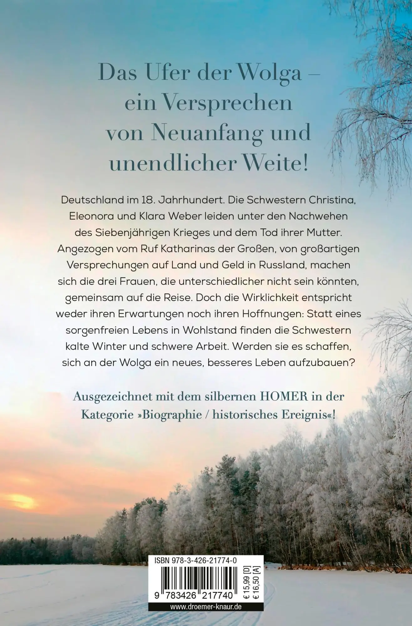 Rückseite: 9783426217740 | Weiße Nächte, weites Land | Martina Sahler | Taschenbuch | 512 S.