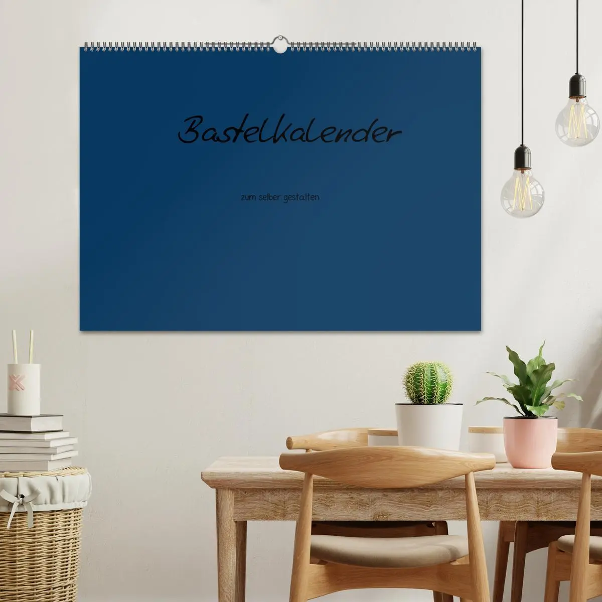 Bild: 9783516167740 | Bastelkalender - Dunkelblau (Wandkalender 2026 DIN A2 quer),...