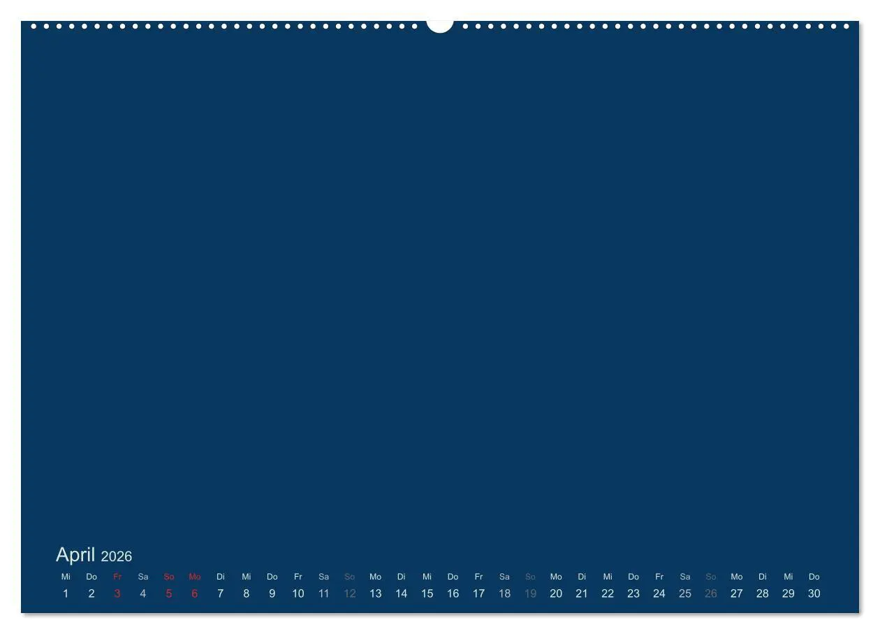 Bild: 9783516167740 | Bastelkalender - Dunkelblau (Wandkalender 2026 DIN A2 quer),...