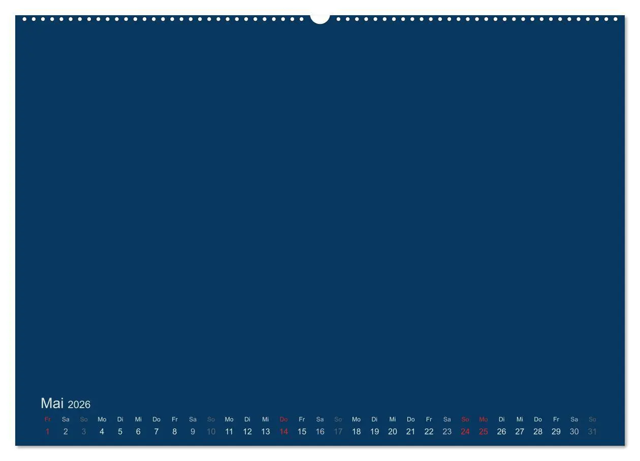Bild: 9783516167740 | Bastelkalender - Dunkelblau (Wandkalender 2026 DIN A2 quer),...