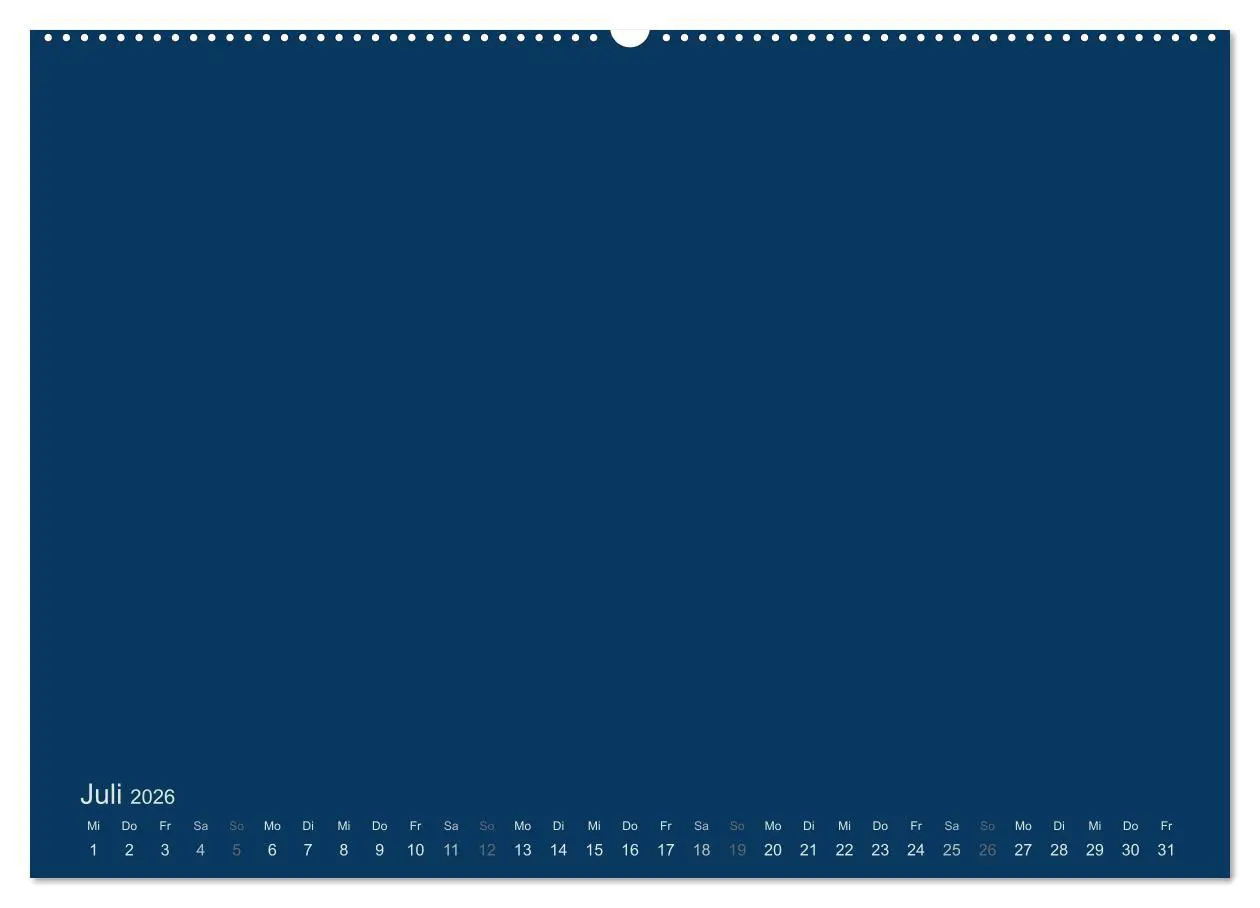 Bild: 9783516167740 | Bastelkalender - Dunkelblau (Wandkalender 2026 DIN A2 quer),...