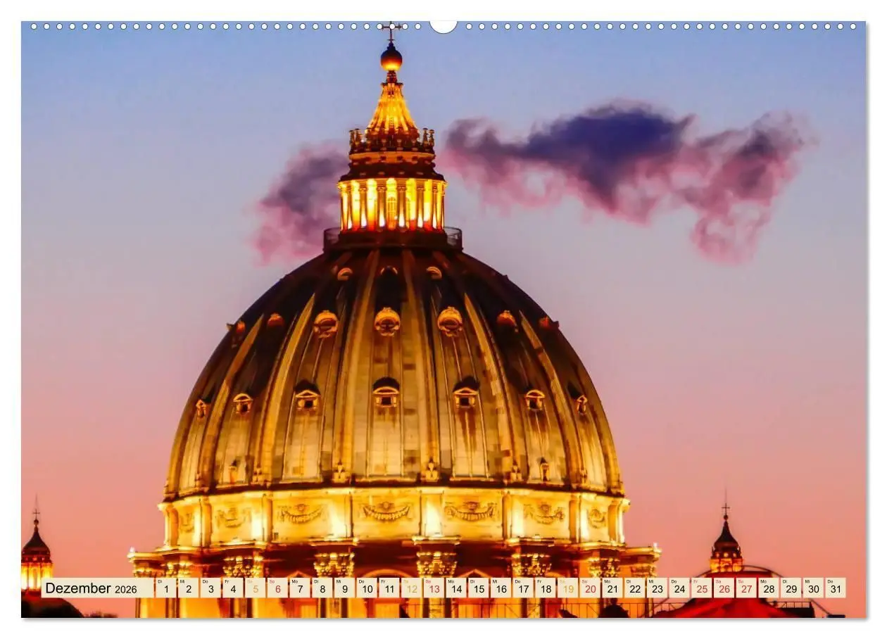Bild: 9783516237740 | Reise durch Italien Vatikan (Wandkalender 2026 DIN A2 quer),...