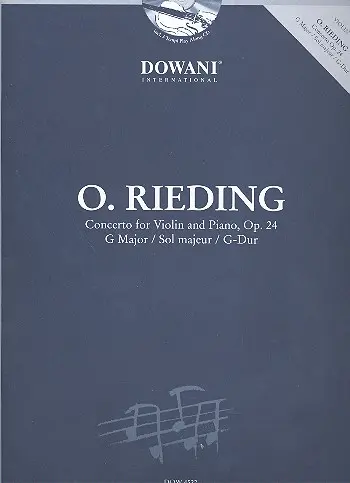 Cover: 9783905477740 | Concerto op. 24 | Oscar Rieding | Dowani 3 Tempi Play Along | 2007