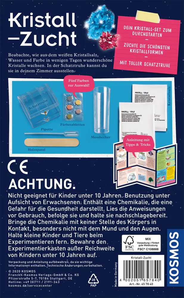 Bild: 4002051657840 | Kristall-Zucht | Experimentierkasten | Spiel | Sonstiges | 657840