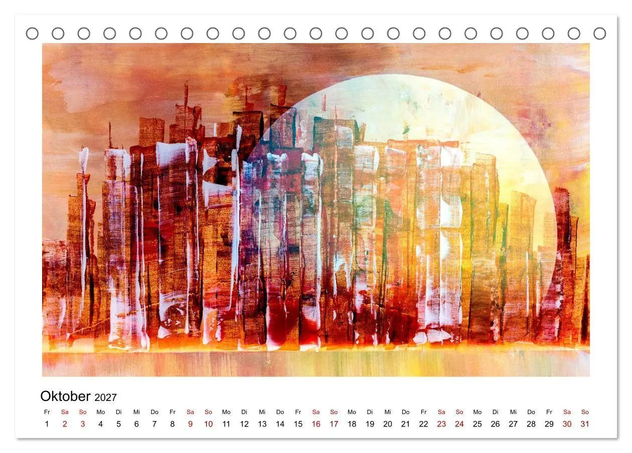 Bild: 9783569867840 | New Yorker Stadtansichten in abstrakter Malerei (Tischkalender 2027...