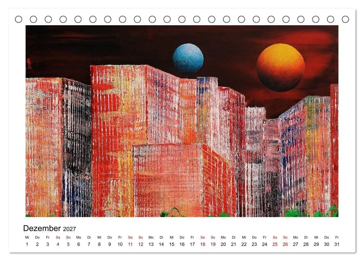 Bild: 9783569867840 | New Yorker Stadtansichten in abstrakter Malerei (Tischkalender 2027...