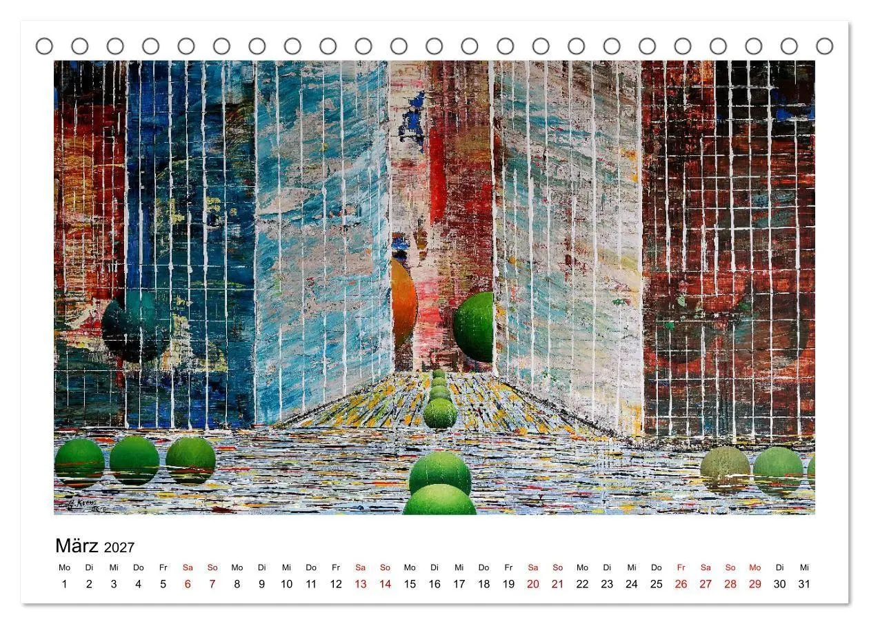Bild: 9783569867840 | New Yorker Stadtansichten in abstrakter Malerei (Tischkalender 2027...