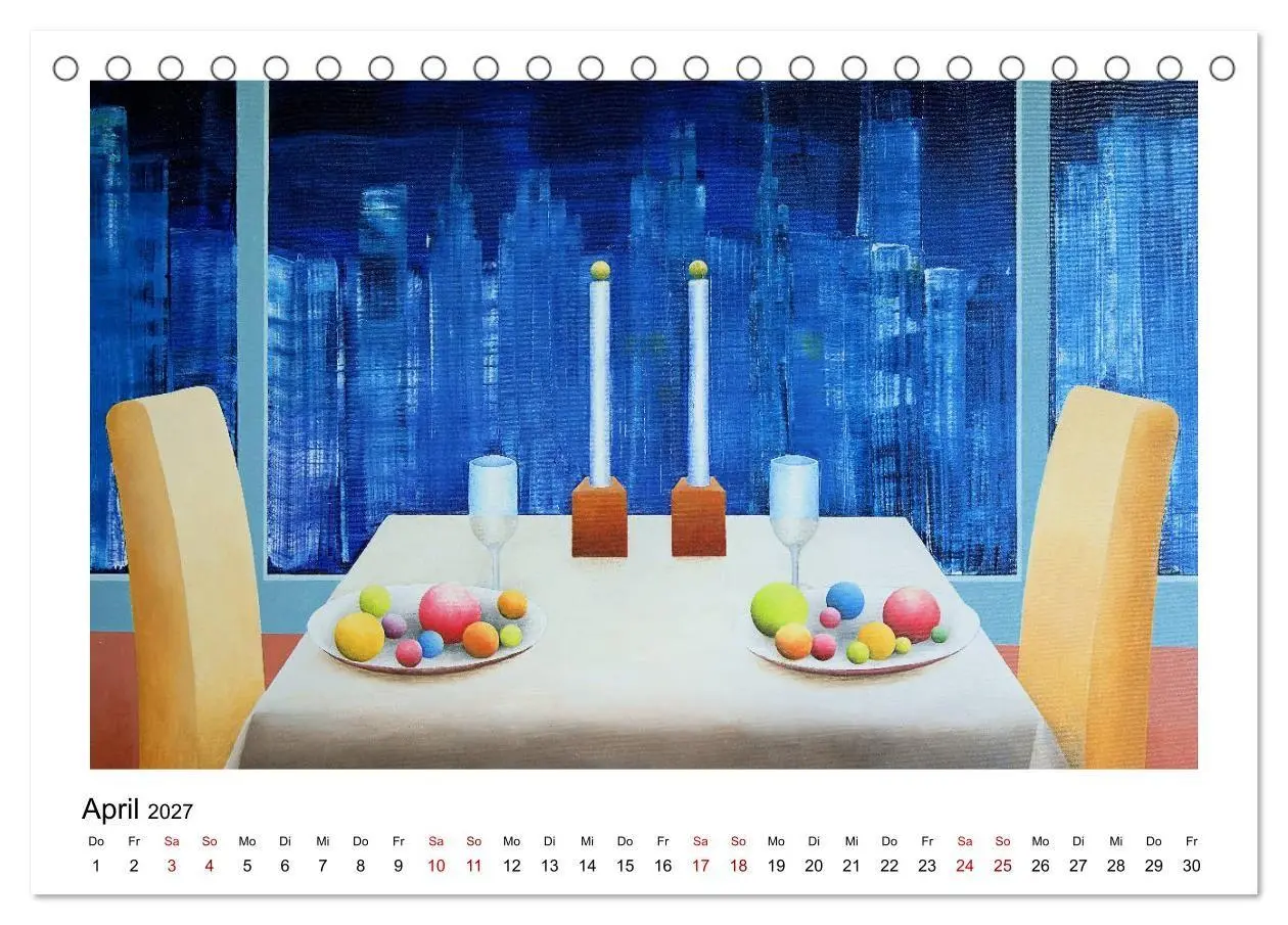Bild: 9783569867840 | New Yorker Stadtansichten in abstrakter Malerei (Tischkalender 2027...