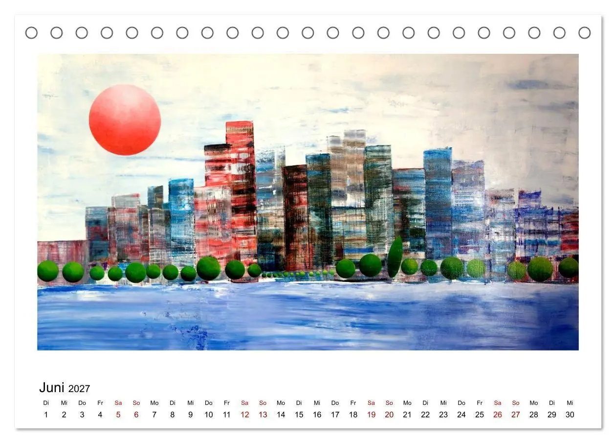 Bild: 9783569867840 | New Yorker Stadtansichten in abstrakter Malerei (Tischkalender 2027...