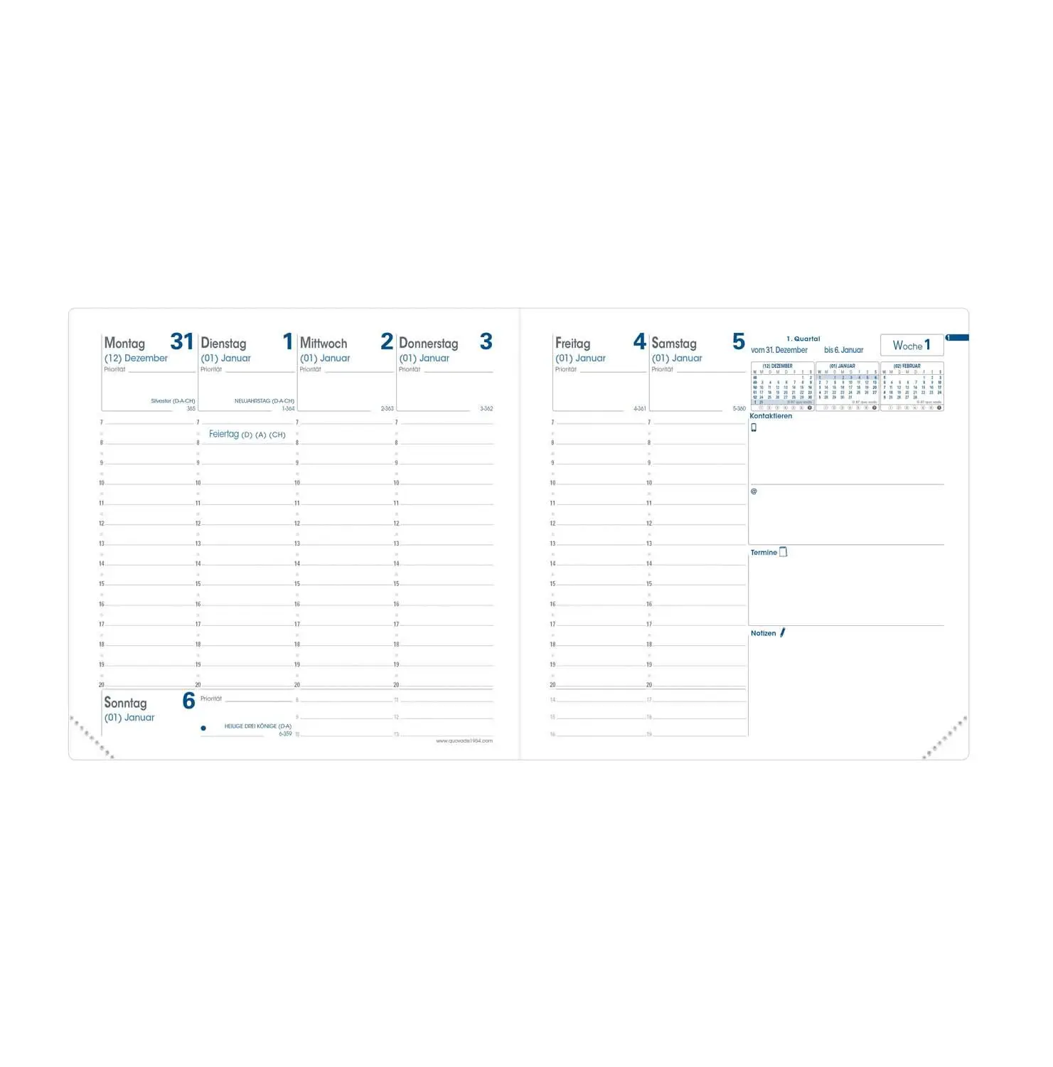Bild: 3371010417940 | Executif VZ Soho rosa 2026 | Kalender im Schreibtischformat | Vadis